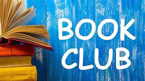 Book Club flyer with open books