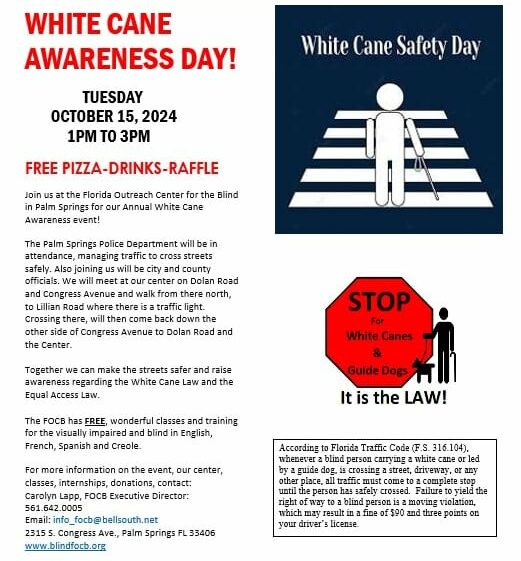 White Cane Day Flyer