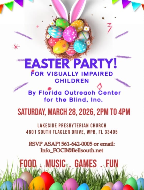 Flyer with Easter Eggs inviting people to an Easter party